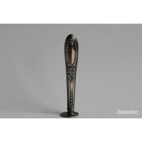 Sceau cachet argent massif