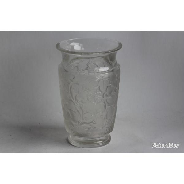LALIQUE Vase cristal Deauville Vignes