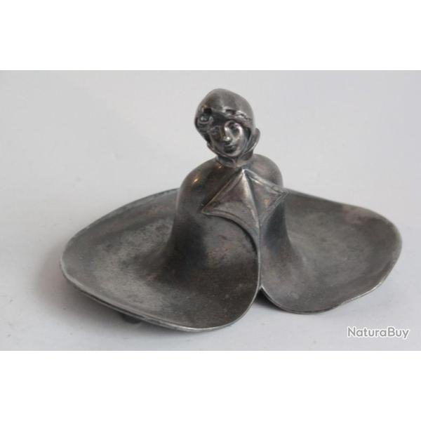 Vide poche WMF Femme Art Nouveau