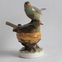 NYMPHENBURG Oiseaux Paruline porcelaine 188