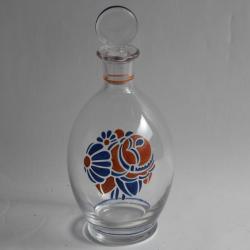 BACCARAT Carafe &eacute;maill&eacute;e Jean Luce Georges CHEVALIER Art D&eacute;co