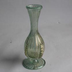 Vase Murano vert or Barovier & Toso