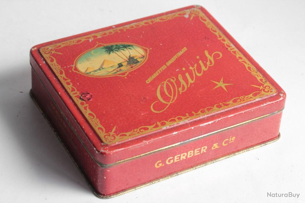 Boîte à Cigarettes tôle Cigarettes orientales Osiris G. Gerber & Co