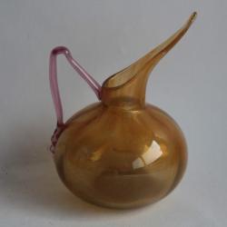 Charles SCHNEIDER Pichet verre souffl&eacute;