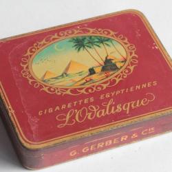 Bo&icirc;te &agrave; Cigarettes t&ocirc;le Cigarettes &Eacute;gyptiennes L'Odalisque G. Gerber & Co