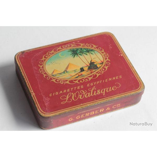 Bo�te � Cigarettes t�le Cigarettes �gyptiennes L'Odalisque G. Gerber & Co