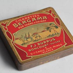 Bo&icirc;te &agrave; Cigarettes t&ocirc;le Bergama F.J. Burrus Suisse