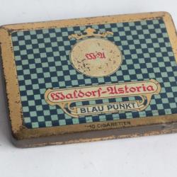 Bo&icirc;te &agrave; Cigarettes t&ocirc;le Waldorf-Astoria blau punkt