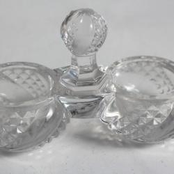 BACCARAT Sali&egrave;re cristal moul&eacute; Serpentine
