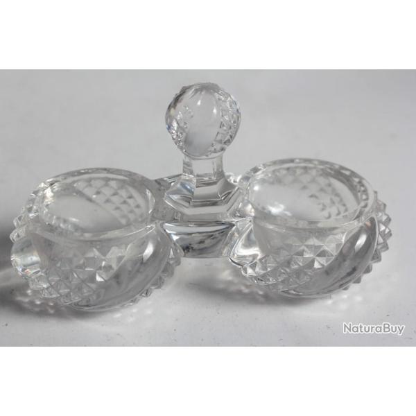 BACCARAT Sali�re cristal moul� Serpentine