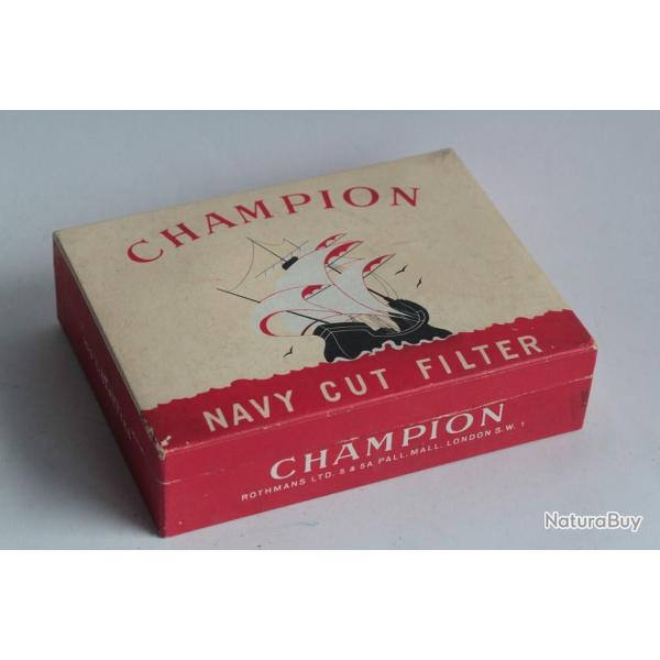 Bo�te � Cigarettes carton Champion Navy Cut Filter