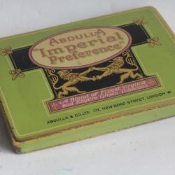 Bo&icirc;te &agrave; Cigarettes t&ocirc;le Abdulla Imperial Preference London