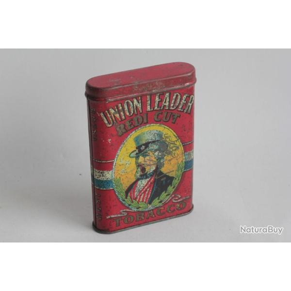 Bo�te � Cigarettes t�le Union Leader Redi Cut Tobacco Oncle Sam