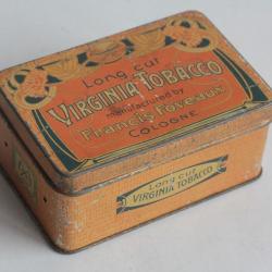 Bo&icirc;te &agrave; Cigarettes t&ocirc;le Virginia Tobacco Francis Foveaux Cologne