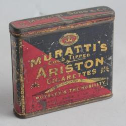 Bo&icirc;te &agrave; Cigarettes t&ocirc;le Muratti's Ariston de luxe