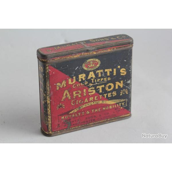 Bo�te � Cigarettes t�le Muratti's Ariston de luxe