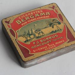 Bo&icirc;te &agrave; Cigarettes t&ocirc;le Bergama F.J. Burrus Suisse