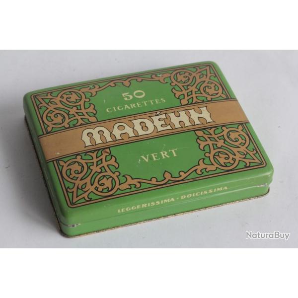 Bo�te � Cigarettes t�le Mad�hn vert