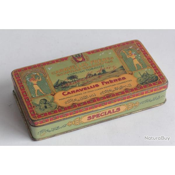 Bo�te � Cigarettes t�le Caravellis Fr�res egyptian cigarettes Specials