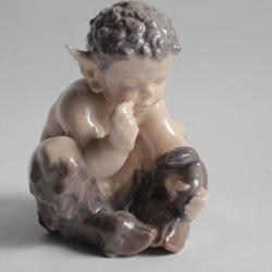 ROYAL COPENHAGEN Faune et serpent 1712 Christian Thomsen Danemark