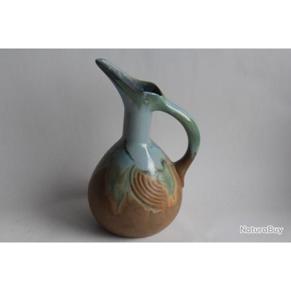 Pichet gr�s M�t�nier P�lican Liqueur Thivolet Roanne