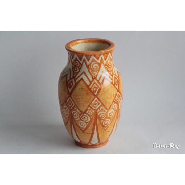 LACHENAL Vase c�ramique Art d�co
