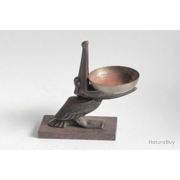 Edgar BRANDT P�lican Vide-poches Cendrier Art d�co