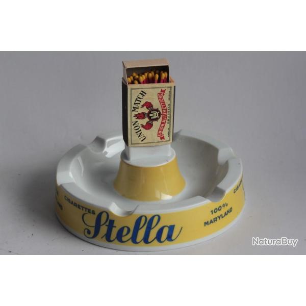 Cendrier Porte allumettes publicitaire Cigarettes Stella Pur Maryland