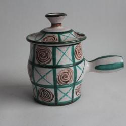 Pot couvert c&eacute;ramique Robert PICAULT Vallauris