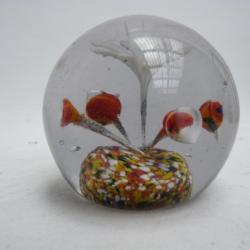 Boule presse-papier en sulfure objet de bureau