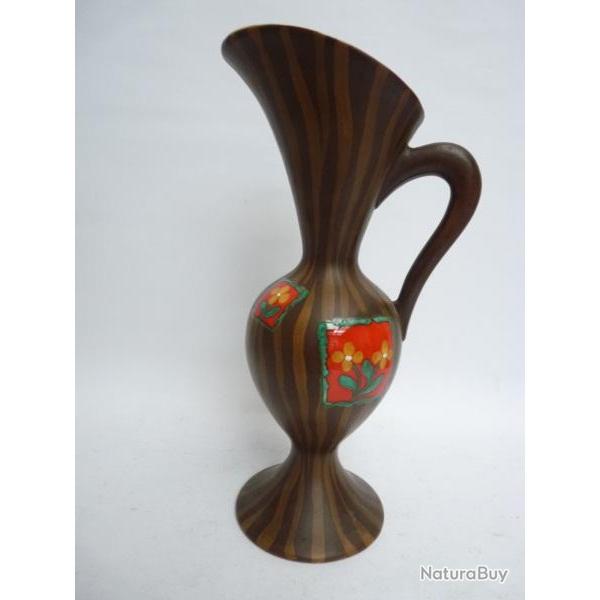 Grand vase c�ramique Fait main A. ROLLET 1959 Design