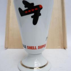 Mazagran Publicit&eacute; Aviation Huile SHELL Tasse Verre