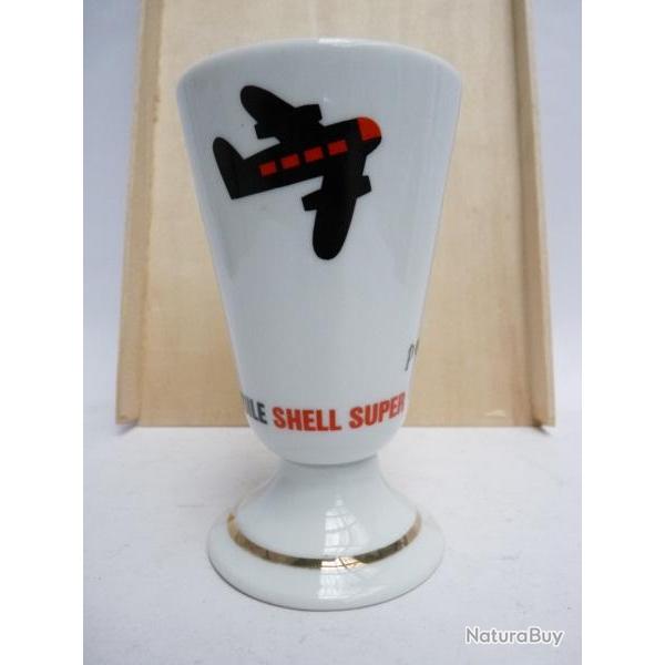 Mazagran Publicit� Aviation Huile SHELL Tasse Verre