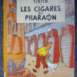 BD Tintin Herg&eacute; Les Cigares du Pharaon B14 1955