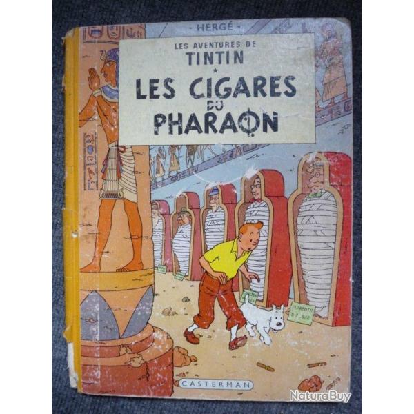 BD Tintin Herg� Les Cigares du Pharaon B14 1955