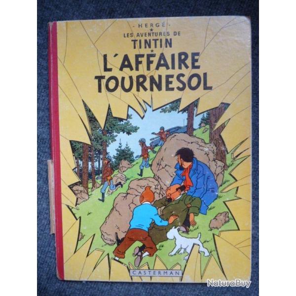 BD Tintin Herg� L'Affaire Tournesol B20 1956