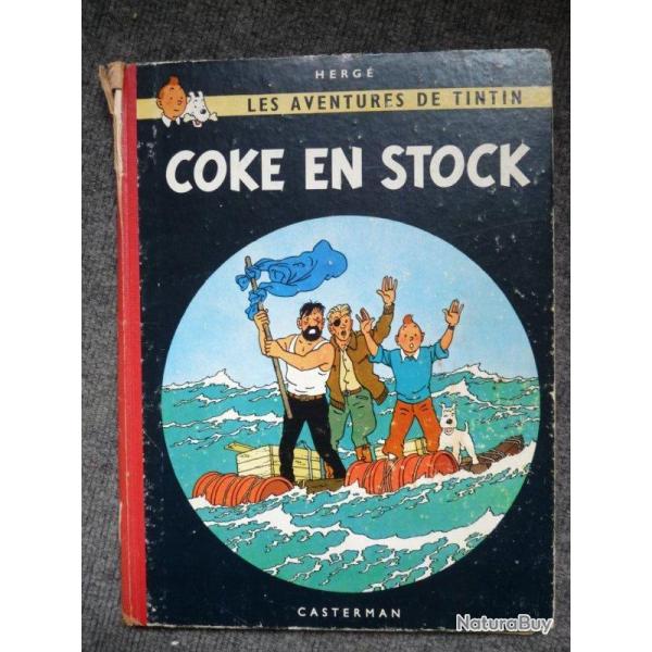 BD Tintin Herg� Coke en Stock B24 1958