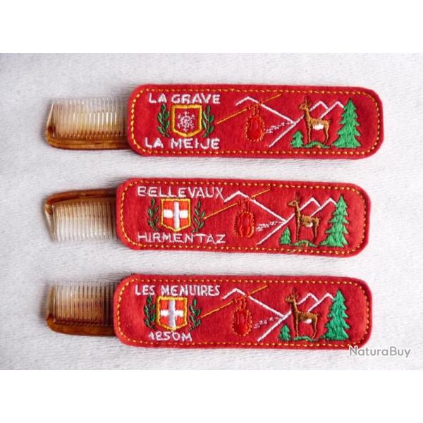 Ensemble �tui � peigne brod� Savoie Les Menuires station ski