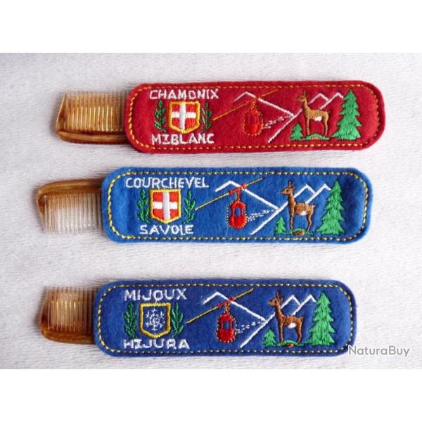 Ensemble �tui � peigne brod� Courchevel Chamonix Mijoux station ski