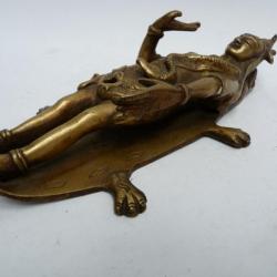 Porte encens bronze divinit&eacute; hindoue Antiquit&eacute;s