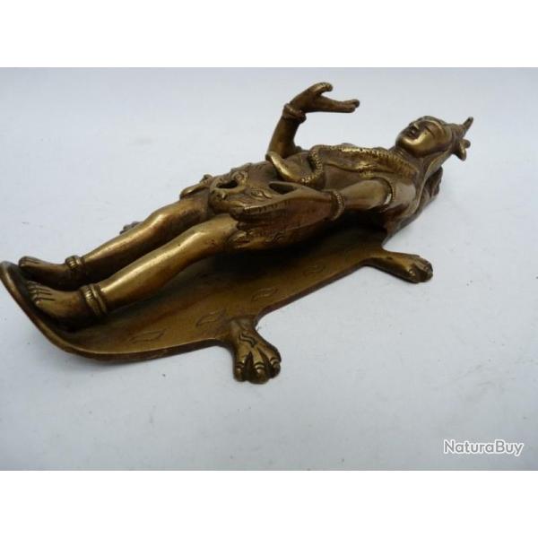 Porte encens bronze divinit� hindoue Antiquit�s