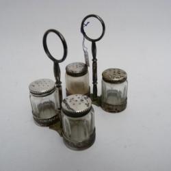 Salieres m&eacute;tal argent&eacute; (Alpacca) Art de la table