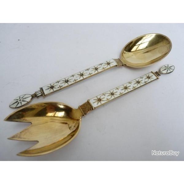 Couverts de service argent Jacob TOSTRUP Norv�ge