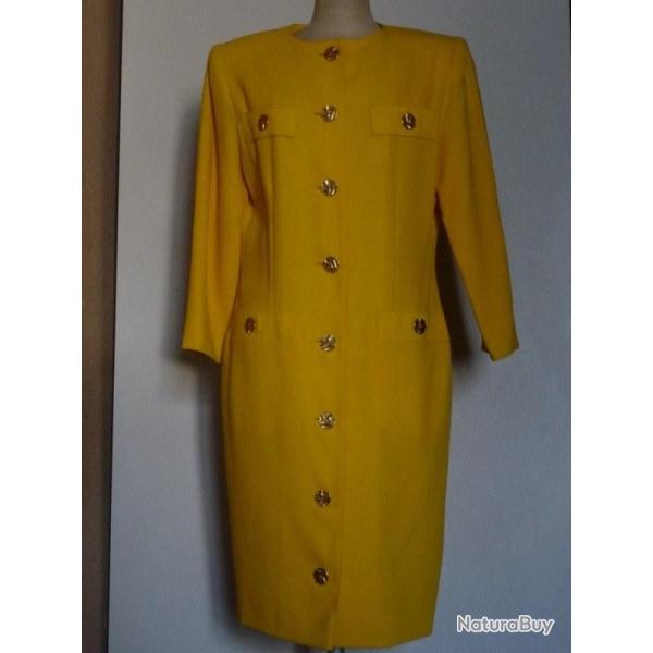 Robe BON GENIE Gen�ve v�tement mode jaune T 40