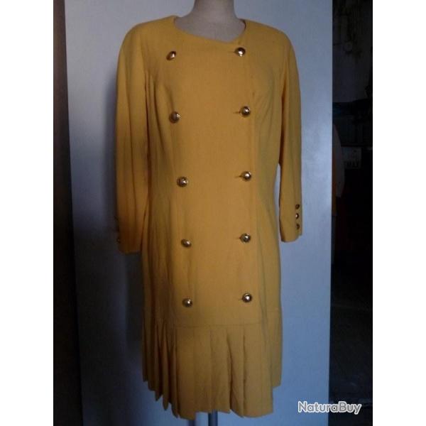 Robe BON GENIE Gen�ve v�tement mode jaune T 40