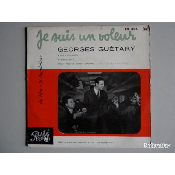Disque Vinyl 45 tours Georges GUETARY Je suis un voleur EG 306