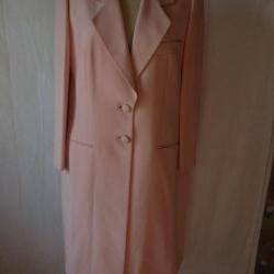 LOUIS FERAUD Tailleur jupe soie rose vintage T 42