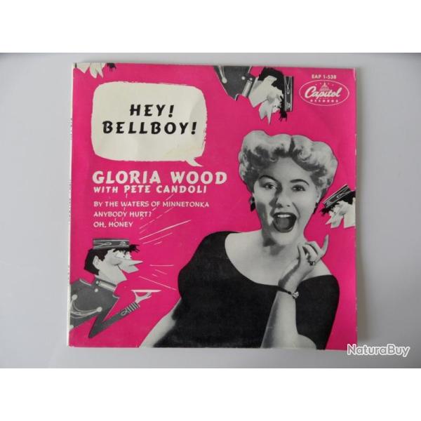 Disque Vinyl 45 tours Gloria WOOD with Pete CANDOLI EAP 1-538