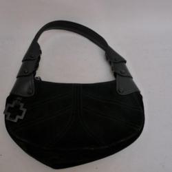 Sac &agrave; main BALLY Daim cuir noir