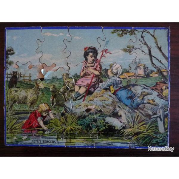 Ancien Puzzle chromo sur bois Fin XIXe si�cle